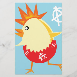 Papelaria pintinho de anarquia punk