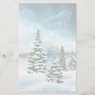 Papelaria Pintor Cênico Winter Wonderland Watercolor