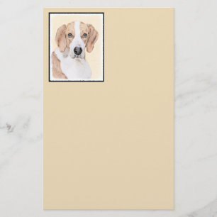 Papelaria Pintura Americana de Foxhound - Arte Cachorro Orig