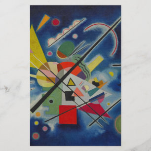 Papelaria Pintura Azul de Kandinsky