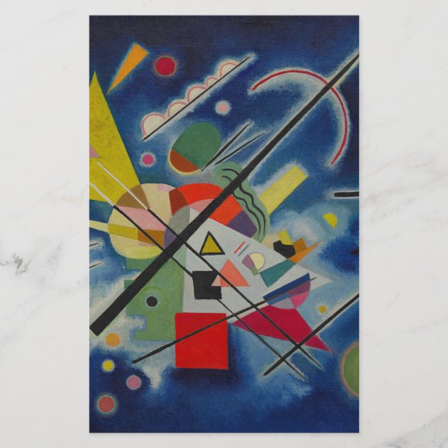 Papelaria Pintura azul de Kandinsky (Frente)