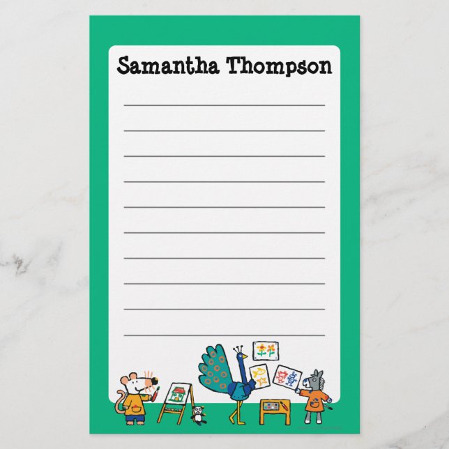 Papelaria Pintura com Maisy! (Frente)