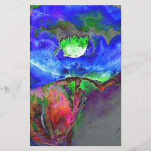 Papelaria Pintura de Abstrato azul