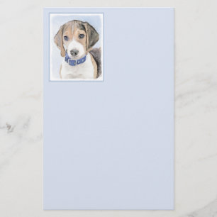 Papelaria Pintura de Beagle - Arte de Cachorro Original Boni