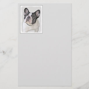Papelaria Pintura de Bulldog Francês (Brindle Pied) - Arte