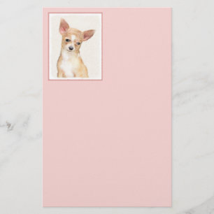 Papelaria Pintura de Chihuahua - Arte de Cachorro Original B