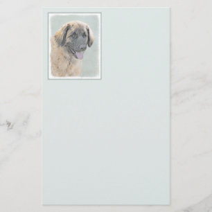 Papelaria Pintura de Leonberger - Arte de Cão Original Boni