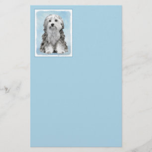 Papelaria Pintura De Lowchen - Arte De Cachorro Original Bon