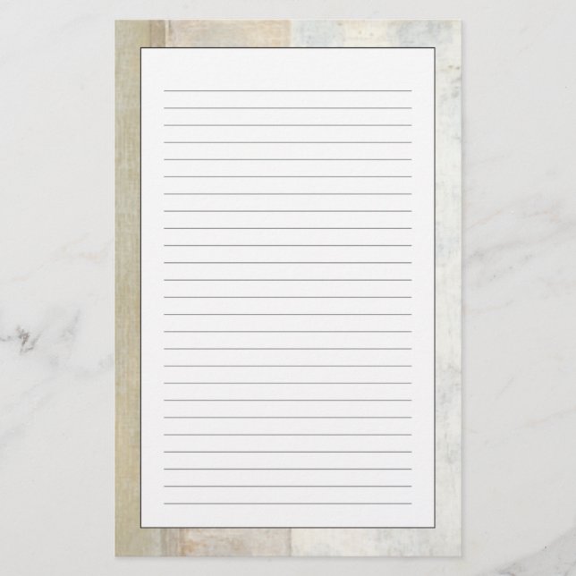 Papelaria Pintura de painel decorativo em cores neutras (Frente)