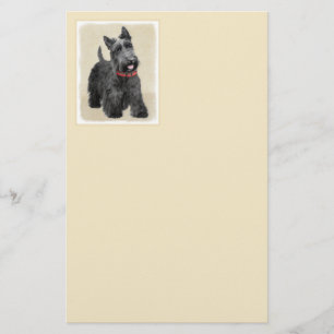 Papelaria Pintura de Terrier escocês - Arte de cão original