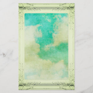 Papelaria Pintura do céu e da nuvem do quadro do Victorian