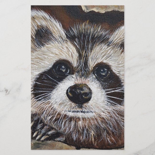 Papelaria Pintura do Raccoon (Frente)