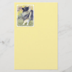 Papelaria Pintura em Aspen de Keeshond - Arte de Cão Origin