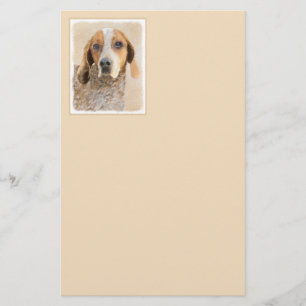 Papelaria Pintura em Coonhound Inglês Americano - Arte Canin
