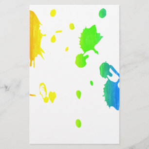 Papelaria Pintura-splatter do arco-íris