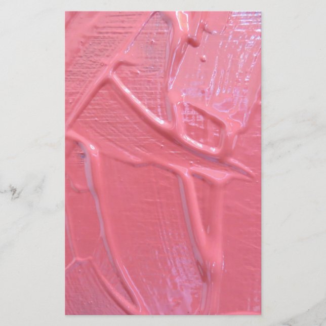 Papelaria Pintura úmida pingando tinta rosa (Frente)