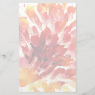 Papelaria Pinturas florais abstratas 5 da aguarela