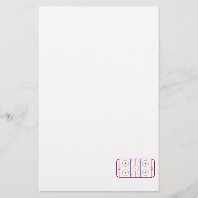 Papelaria Pista do hóquei (Frente)