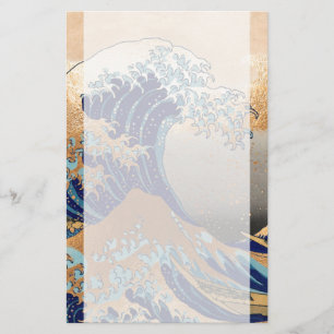 Papelaria PixDezines Vintage, Grande Onda, Hokusai 葛飾北斎の神奈川沖