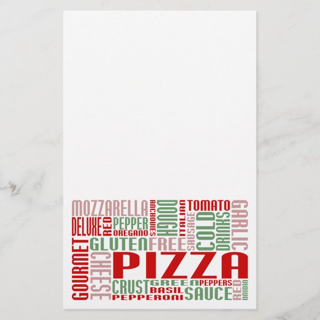 Papelaria pizza chitChat (Frente)