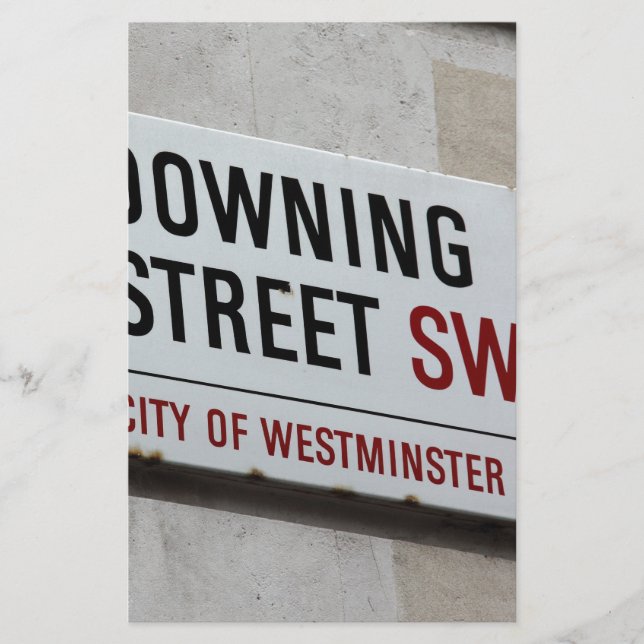 Papelaria Placa Downing Street (Frente)