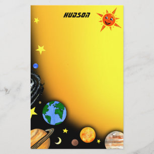 Papelaria Planetas e espaço felizes