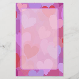 Papelaria Playful Colorful Heart Pattern
