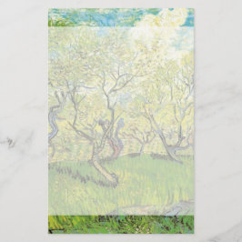 Papelaria Pomar em Flor por Vincent van Gogh.