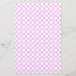 Papelaria Pontos Brancos em Papel de Álbum de Recortes Rosa
