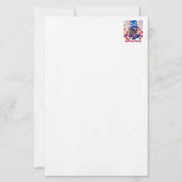 Papelaria Poodle American Patriot Stationery