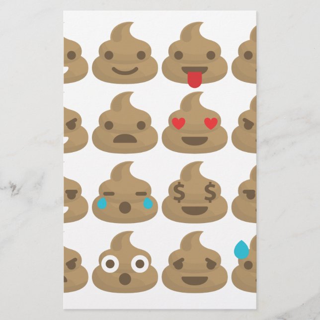 Papelaria poop emojis (Frente)