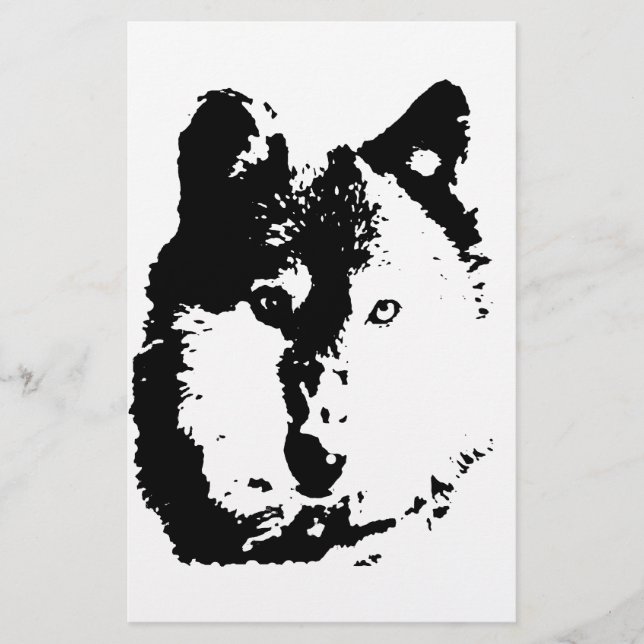 Papelaria Pop Art Wolf (Frente)