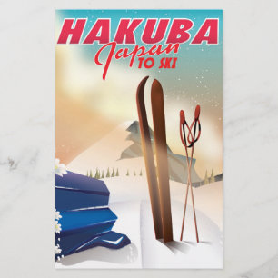 Papelaria Poster de viagens japonês Hakuba.