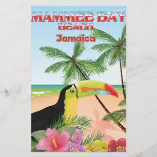 Papelaria Poster de viagens Mammee Bay Beach Jamaica