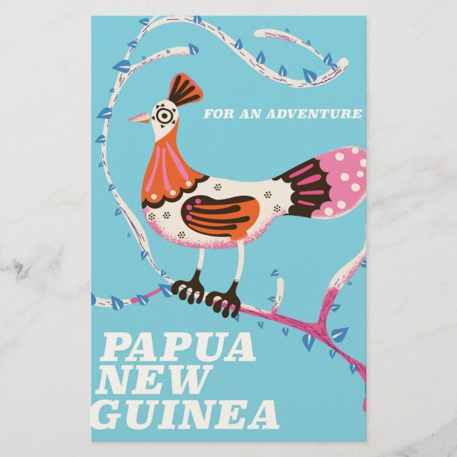 Papelaria Poster de viagens Papua Nova Guiné (Frente)