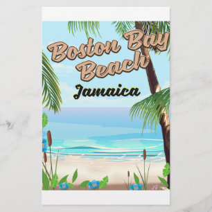 Papelaria Praia da baía de Boston, Jamaica