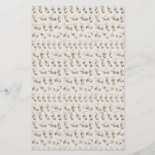 Papelaria Presente de Natal da Linguagem de Sinais Vintage A