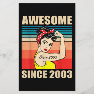 Papelaria Presente para mulheres de 18 anos Vintage 18º aniv