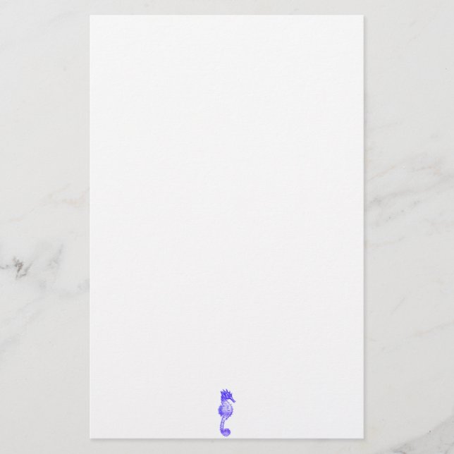 Papelaria Presente para o meio marinho de cavalos do mar em  (Frente)