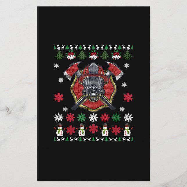 Papelaria Presentes Engraçados De Fogueira De Natal (Frente)
