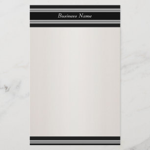 Papelaria Preto Creme Branco