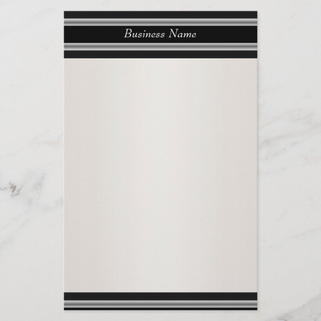 Papelaria Preto Creme Branco (Frente)