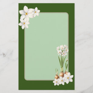 Papelaria Primavera botânico verde