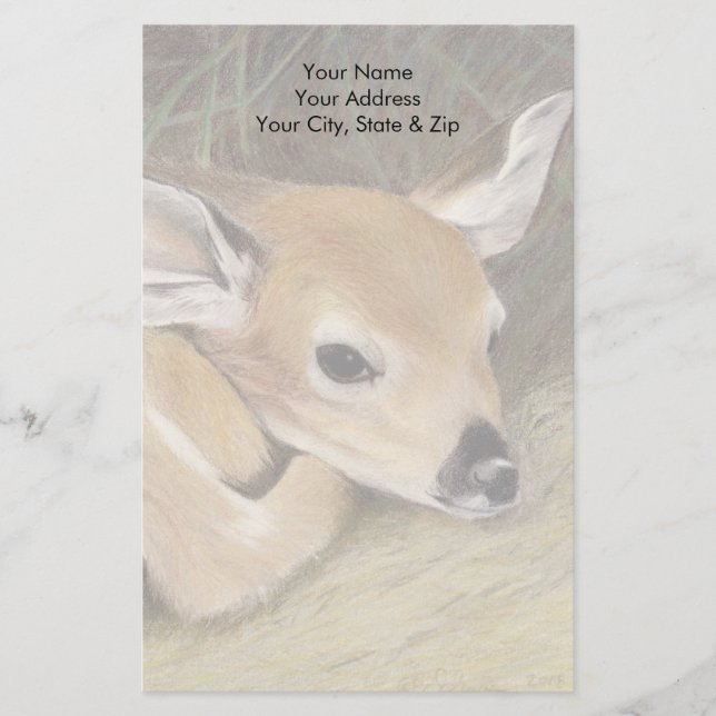 Papelaria Primavera Fawn (Frente)