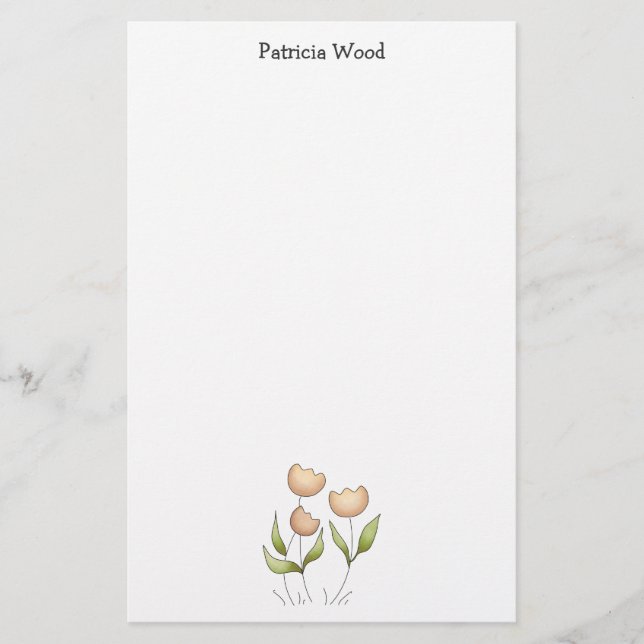 Papelaria Primavera · Tulipas (Frente)