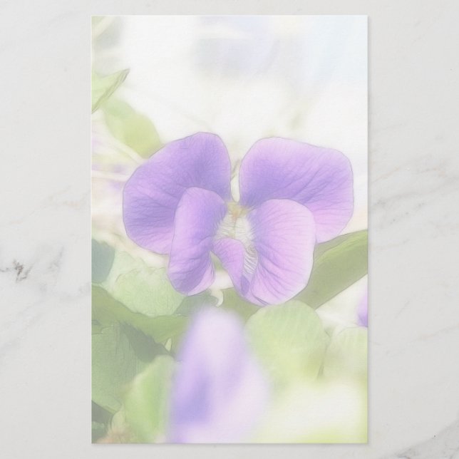 Papelaria Primavera Violet adorável (Frente)