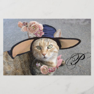 PAPELARIA PRINCESS TATUS/ELEGANT CAT,BIG DIVA HAT E ROSA