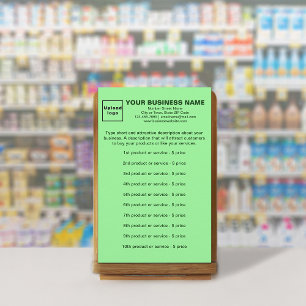 Papelaria Produtos ou Serviços Empresariais em Verde Claro
