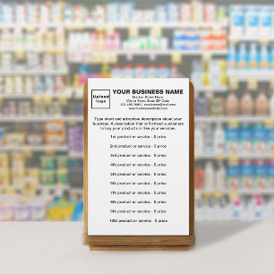 Papelaria Produtos ou serviços para empresas em papel branco