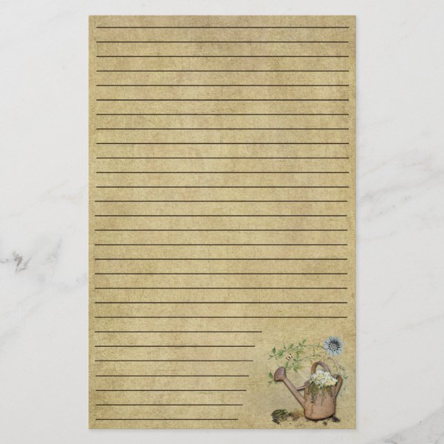 Papelaria Produtos para regar e jardinagem- Papel de carta l (Frente)